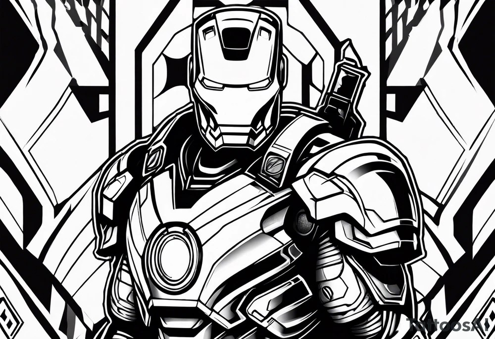 iron man tattoo idea