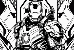 iron man tattoo idea