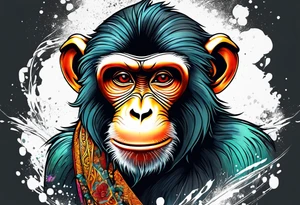 monkey gangbang tattoo idea