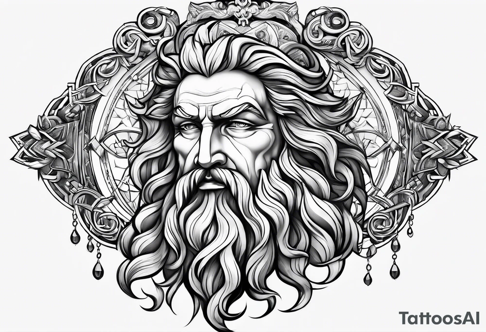 Zeus god tattoo idea