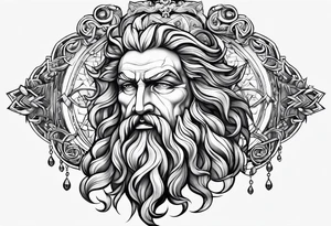 Zeus god tattoo idea