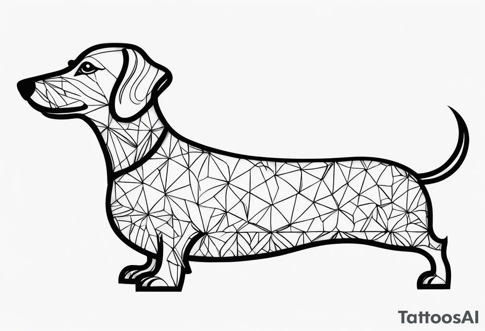 sausage dog tattoo idea