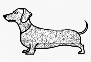 sausage dog tattoo idea