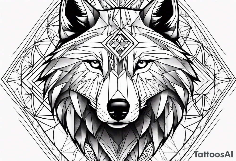 Wolf tattoo idea