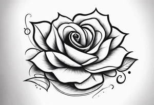 Create a back tattoo with rose petals and the quote “I took the one less traveled by and it had made all the difference” tattoo idea