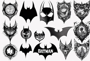 batman gotham sleeve tattoo idea