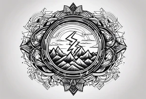 lightning tattoo idea