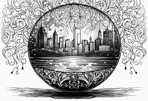 new years eve ball drop tattoo idea