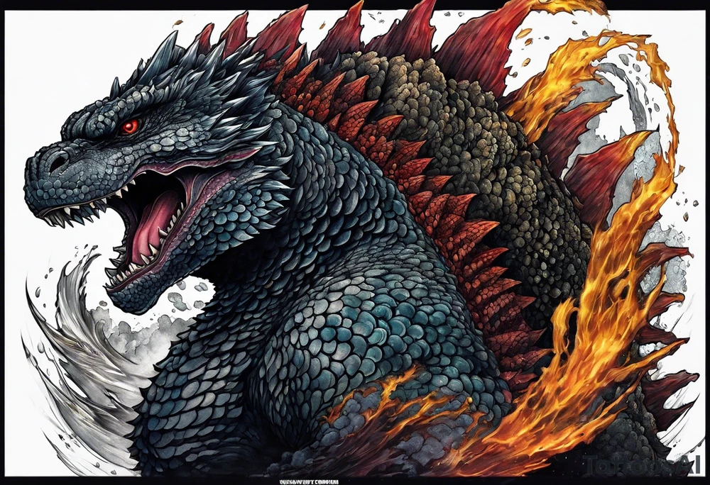 millennium godzilla tattoo idea