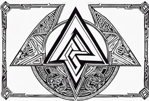 Valhalla 
valknut sword tattoo idea