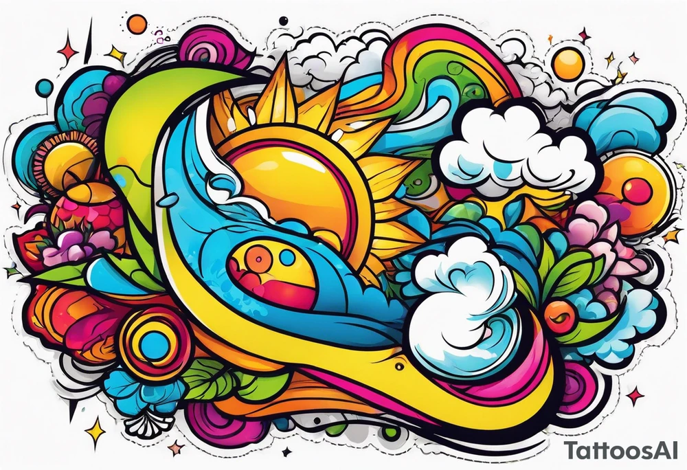 Half sleeve design tattoo idea