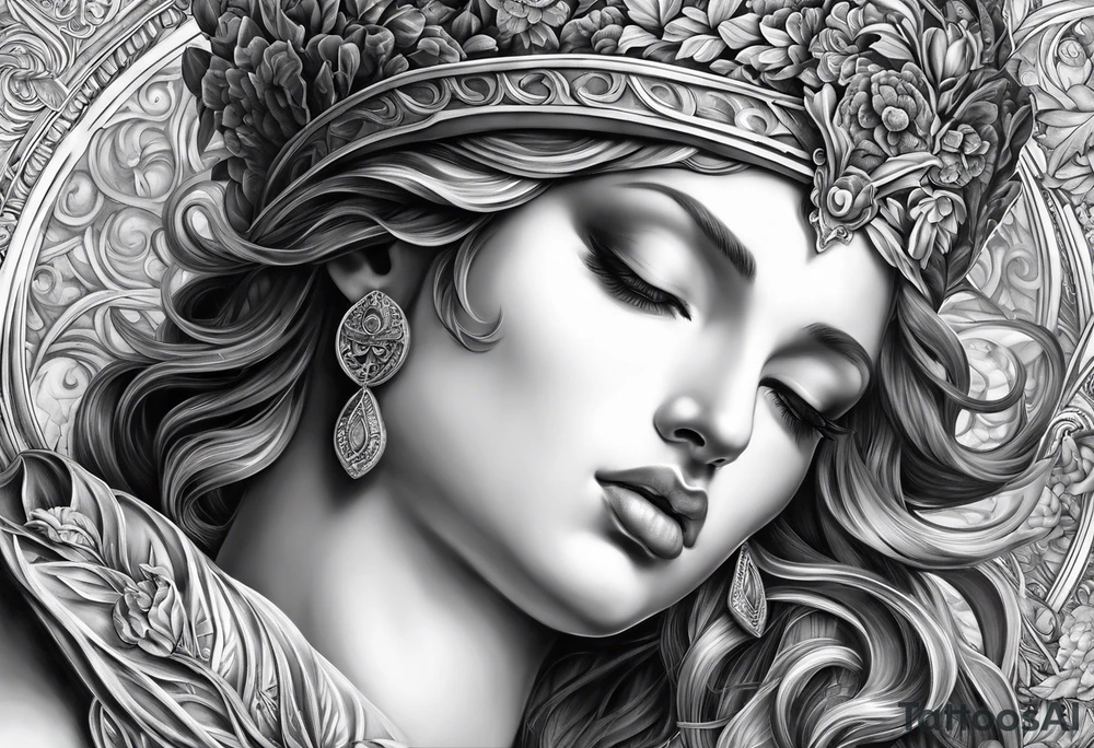 Michaelangelo adam creation painting tattoo idea