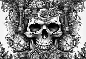 mechanical roots tattoo idea