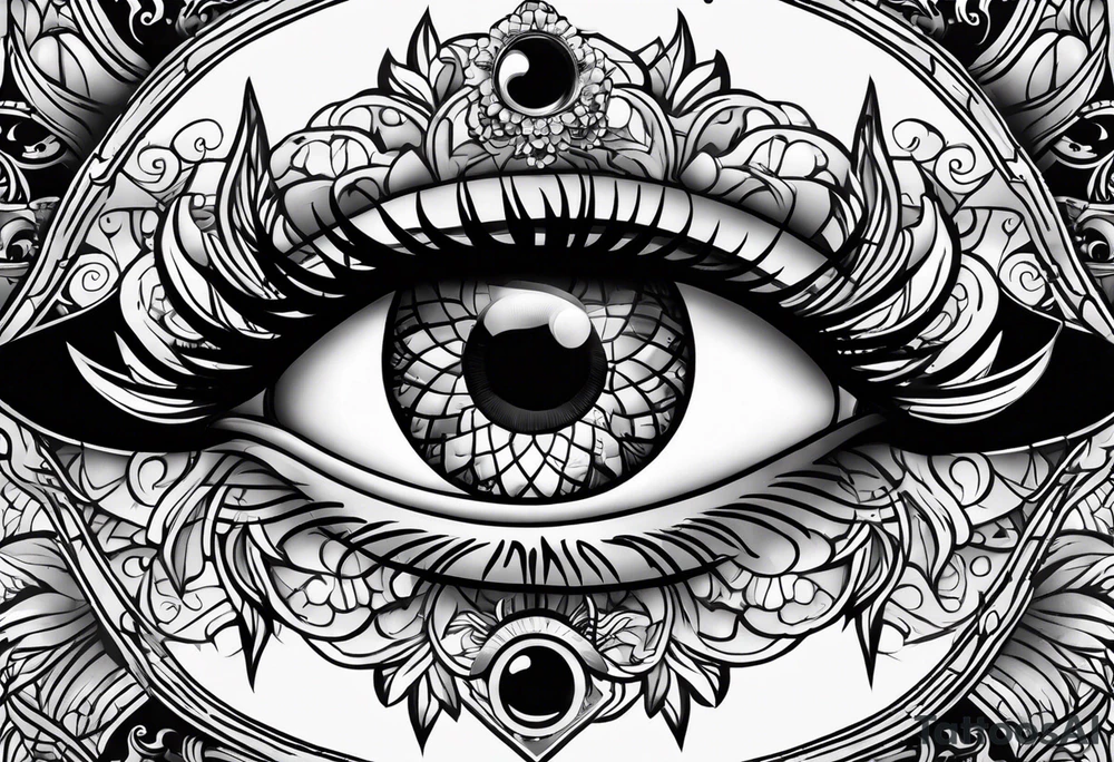 Eye ball tattoo idea