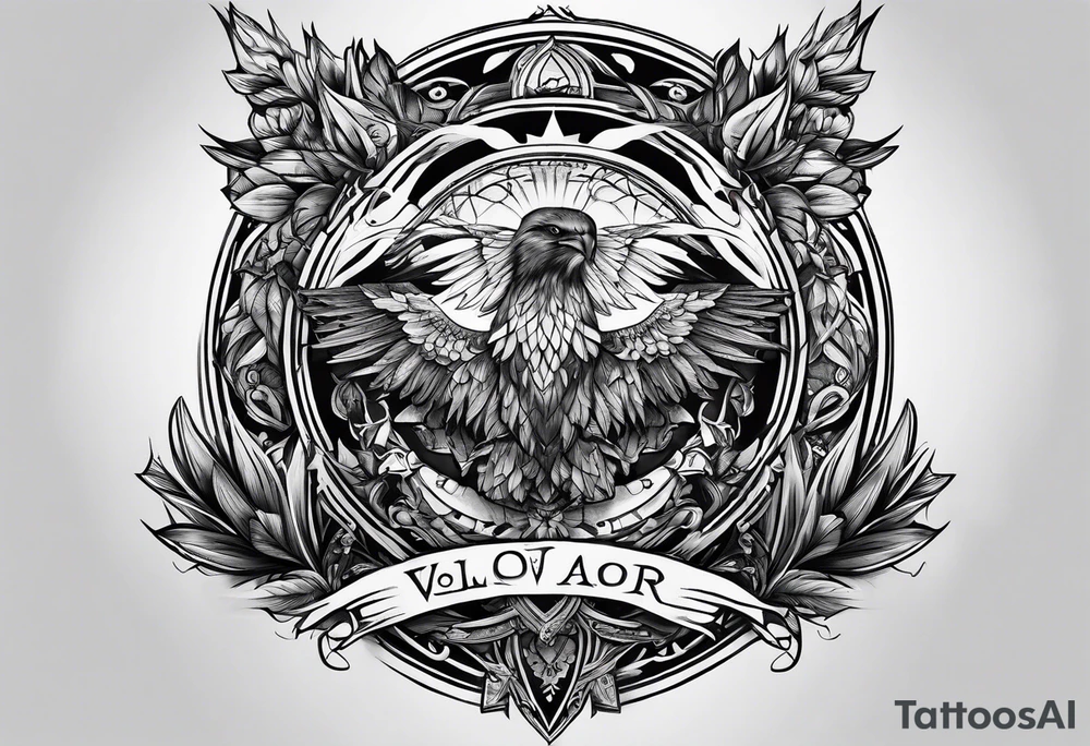 The word Valor tattoo idea