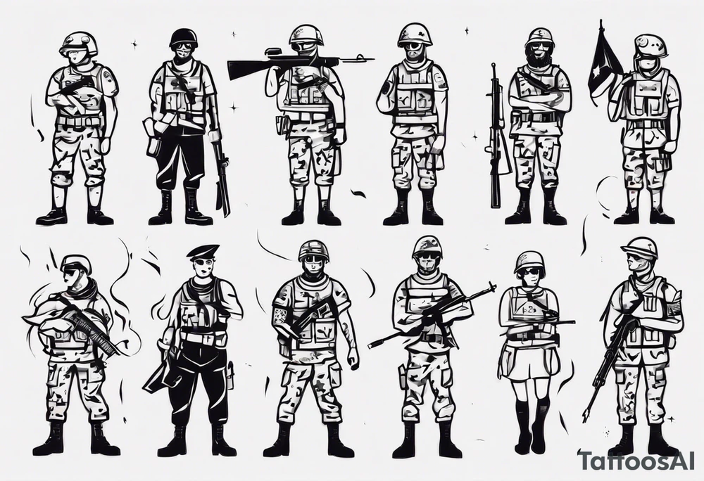 soldier tattoo idea