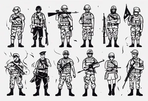 soldier tattoo idea