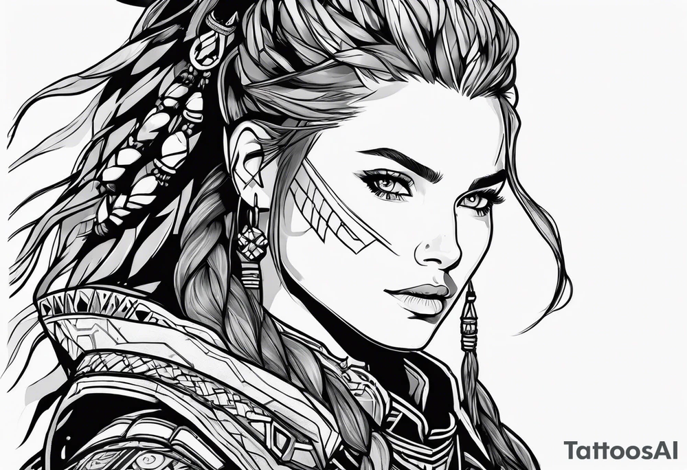 horizon zero dawn aloy tattoo idea