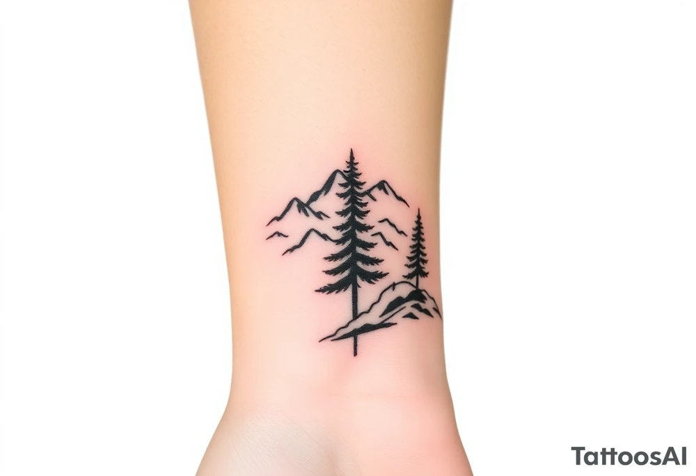 Simple large nature themed, covering the hand, going up the fingers and down the wrist. tattoo idea