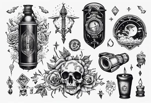 filling up an emptiness tattoo idea