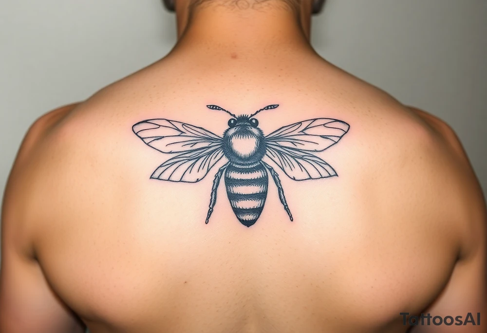 put these letters ליאורה) in a bee tattoo idea