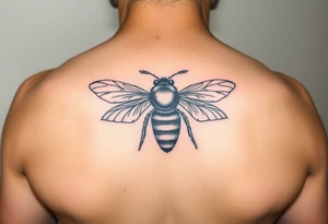 put these letters ליאורה) in a bee tattoo idea