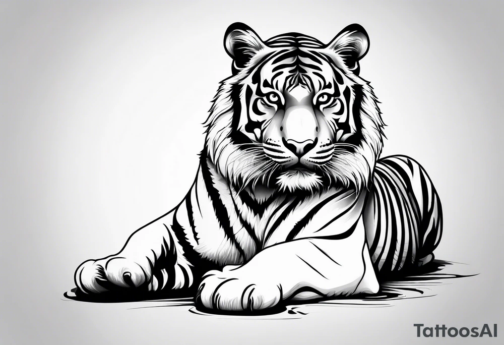 Tiger tattoo idea