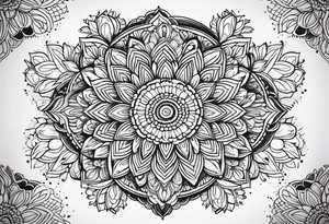 Mandala floral tattoo tattoo idea