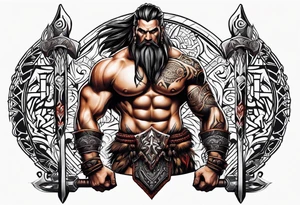 barbarian tattoo idea