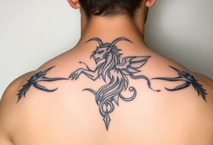 Aquarius realistic complex tattoo idea