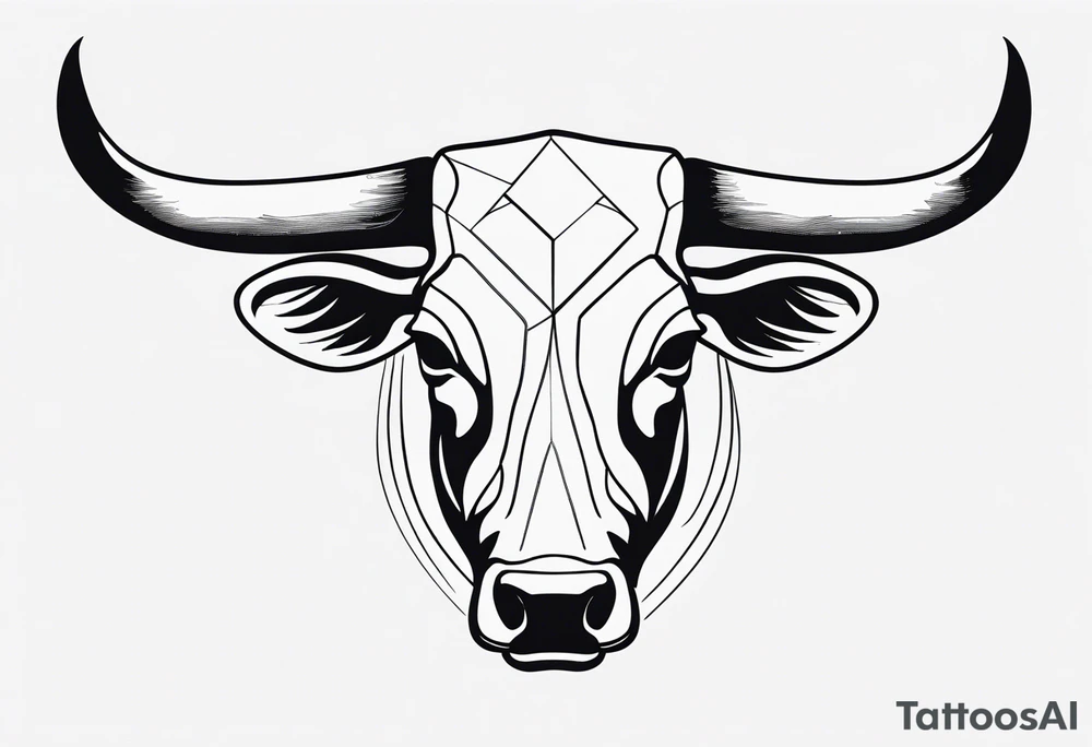 steer head bones tattoo idea