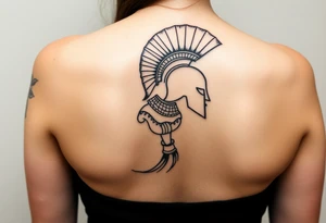 Spartan warrior tattoo on upper arm as sleeve
. tattoo idea