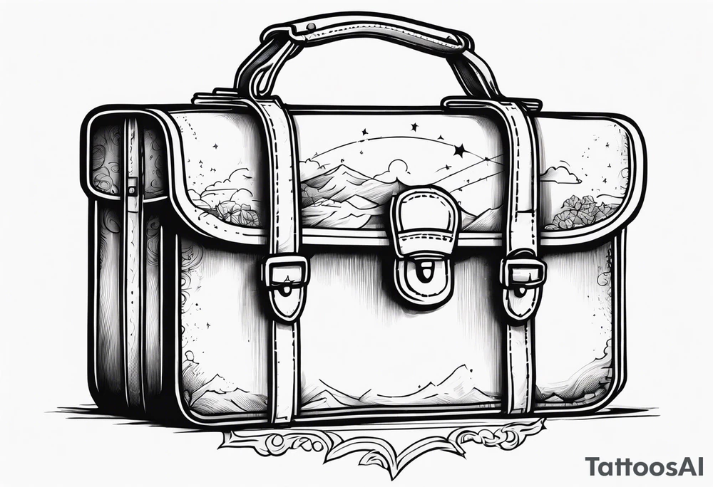 Utopia briefcase tattoo idea