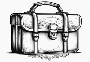 Utopia briefcase tattoo idea
