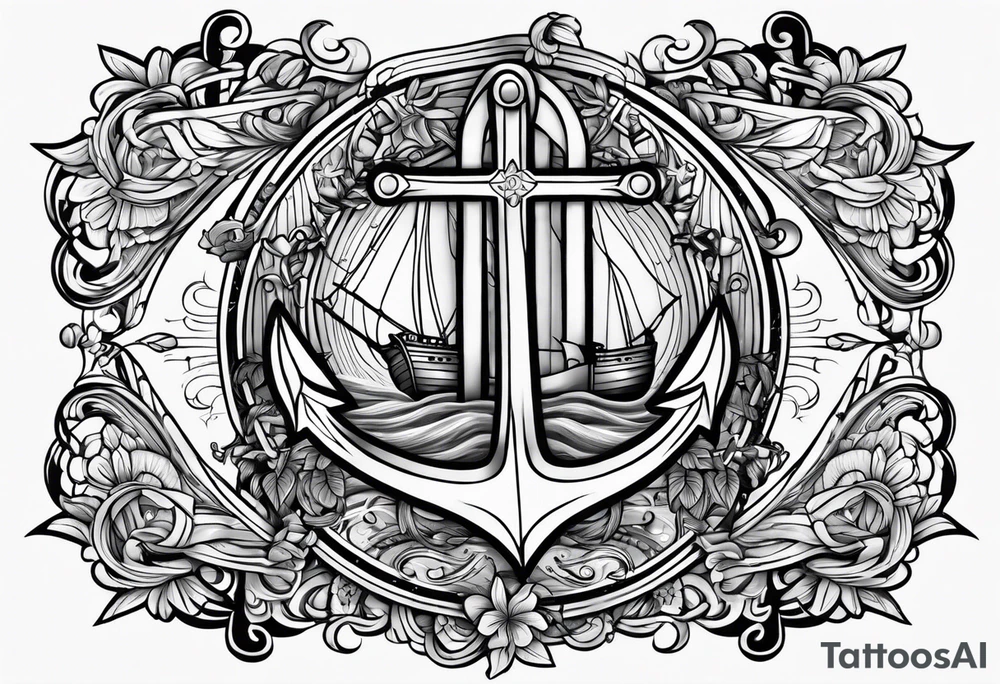 Anchored in Christ tattoo idea