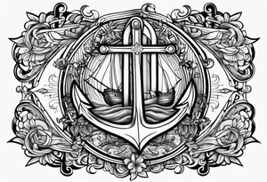 Anchored in Christ tattoo idea