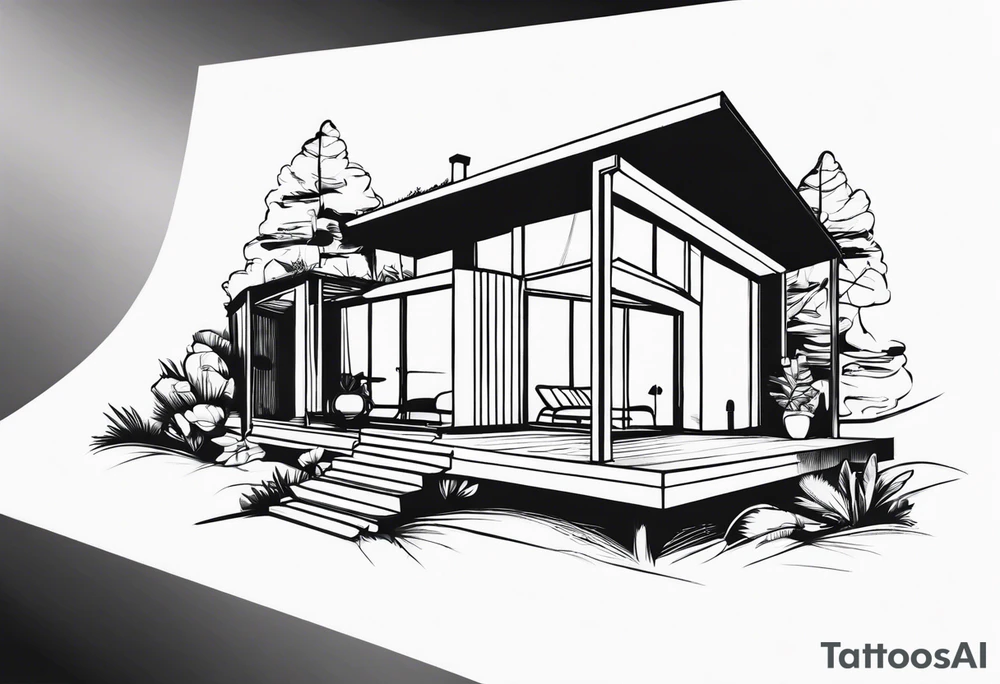 house tattoo idea
