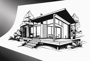 house tattoo idea