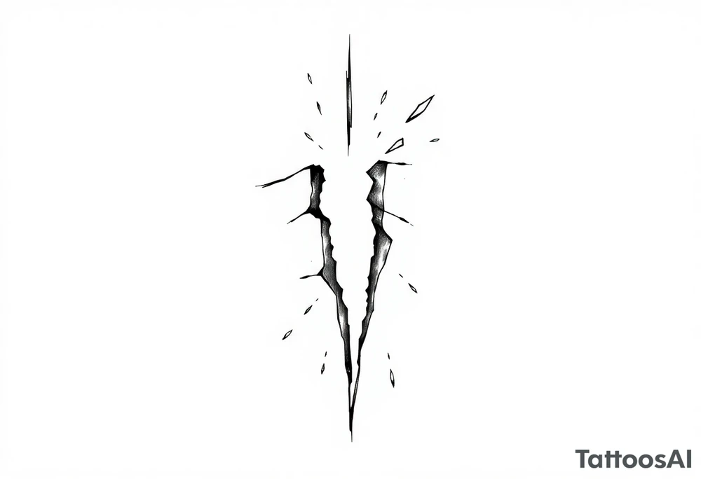 Broken sobriety tattoo idea