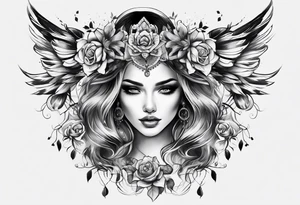Full Back tattoo covering the whole back woman tattoo idea