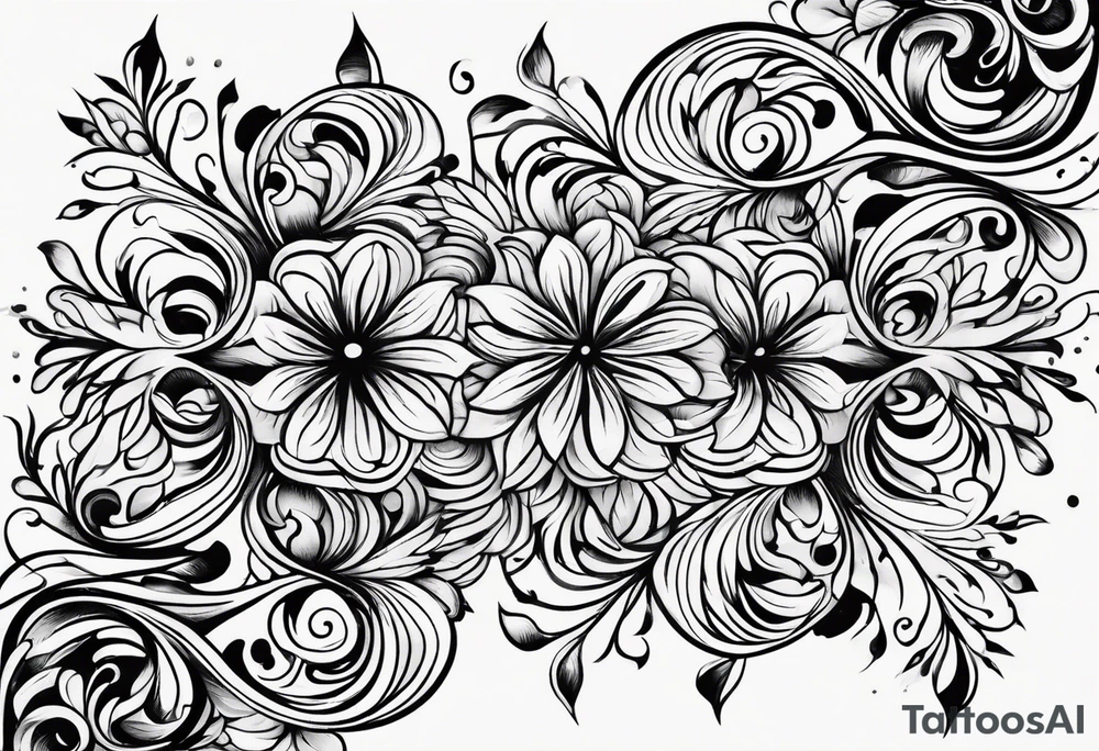 Swirly tattoo idea