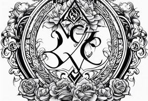Twin flame symbol with a book tattoo idea