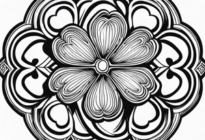 four-leaf clover tattoo idea