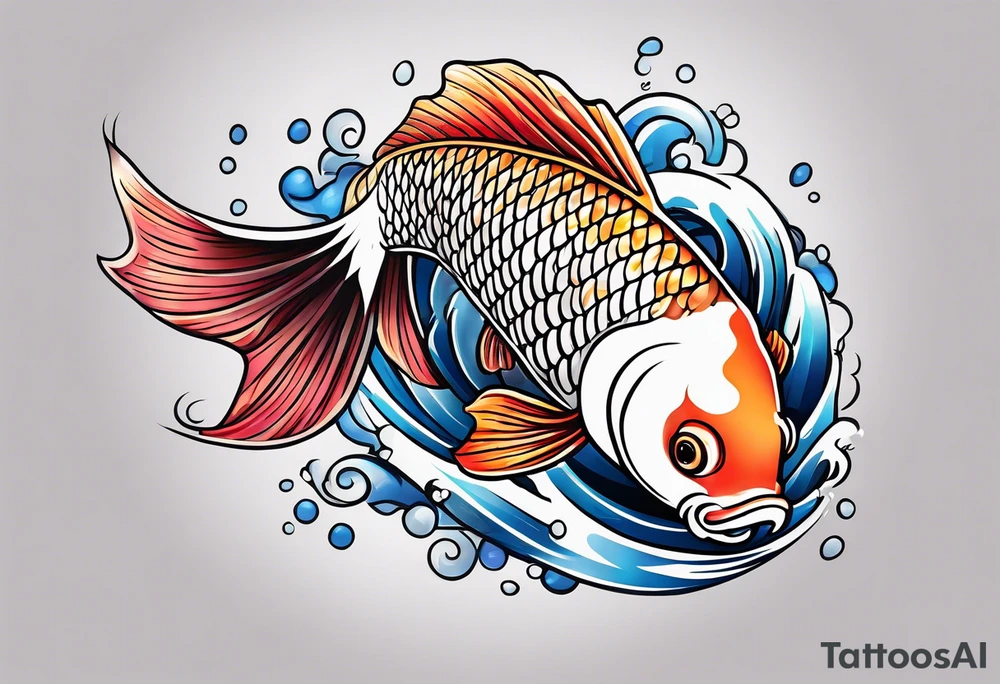 Yen yang Koi tattoo idea