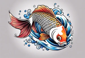 Yen yang Koi tattoo idea