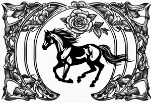 Red Dead redemption horse shoe tattoo idea