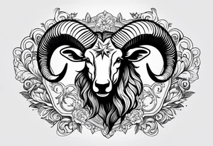 Aries star sign tattoo idea