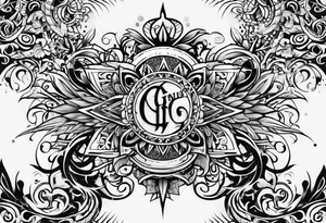 Lettering gods child tattoo idea