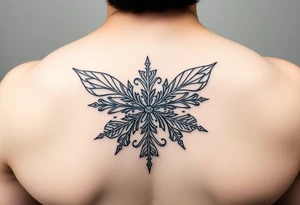 Snowflake fairy tattoo idea