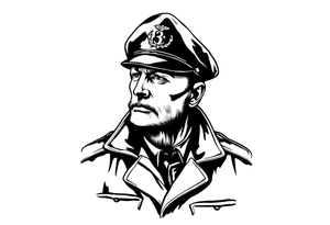 Schutzstaffel officer tattoo idea